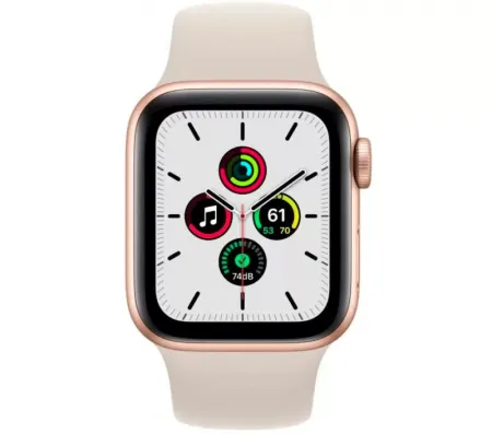 Apple Watch Series SE 2 40mm Starlight Aluminum Case with Starlight Sport Band
