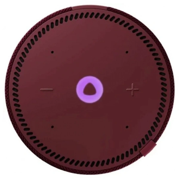 Акустическая система Яндекс.Станция Мини 2 с Алисой (Красный, с часами)