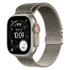 Apple Watch Series Ultra 3 49mm Natural Titanium Case with Natural Titanium Milanese Loop L