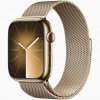 Apple Watch Series 9 45mm Gold Stainless Steel Case Millanes Gold Band